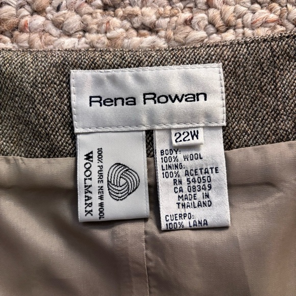 Rena Rowan Woolmark 100% Wool Gray maxi pencil skirt Size 22W - Picture 3 of 7